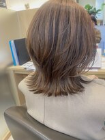 ウイバイファースト(u'i by first)&nbsp;≪軽やかで柔らかい♪≫くびれヘアミディアム×オレンジベージュ