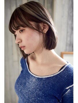 アール 北千住店(ar) ハイライト×ボブ/アッシュ/グレーカラー[北千住]