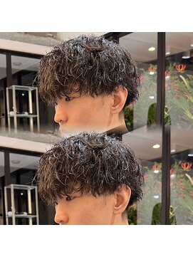 髪屋 紬 メンズ/メンズパーマ/メンズカット波巻きパーマ