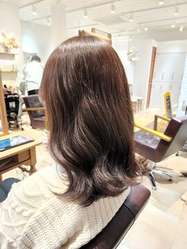 アルメリア 池袋(Arumeria) 艶ブラウンカラー髪質改善トリートメント30代20代ナチュラル