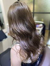 あお へあさろん グレーパール