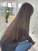 サンクマーケット 渋谷(cinq MARKET) 渋谷ミルクティーベージュハイトーンカラーヘーゼルベージュ30代