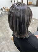 白髪ぼかしハイライトハイトーンブリーチ池袋