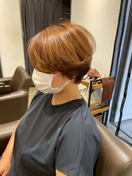 コスタ オブ リシェール(The COSTA of RICHAIR) オレンジブラウン/丸みボブ/ショートボブ/越谷