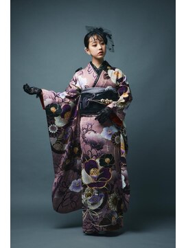 アオ(AO。) 成人式/成人式ヘア/着物/振袖ヘアアレンジ/振袖着付け/振袖