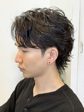 エリマバイフィフス 調布(elima by fifth) 調布マレットフェザーマレットヘアフェザーパーマセンターパート