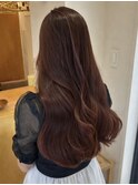 ブリーチなしボルドーカラー