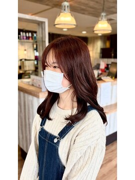ヘアショップエヌアンドエー 久喜店(hairshop N&A) くびれミディアムレイヤー/小顔見えナチュラル韓国風ヘア