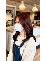 ヘアショップエヌアンドエー 久喜店(hairshop N&A) くびれミディアムレイヤー/小顔見えナチュラル韓国風ヘア