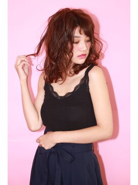 ソア 武蔵小杉(SOAR) ココアベージュグレージュカラーの黒髪ローライト小顔ボブウルフ