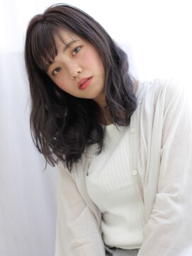 ヘアリゾート ラグーン(hair+resort lagoon) 【lagoon 田辺佳菜】ゆるふわ＊ラフウェーブセミディ