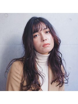 ヘア ヴィルゴ 吉祥寺(hair Virgo) 【Virgo吉祥寺】ヴァイオレットピンク×大人めセミロング