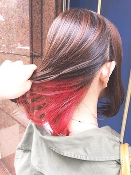 シェリー(cherie) アッシュブラウン ×レッド