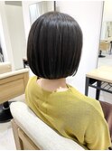 まとまりの良いぱつっとボブ ショートボブ atena川本