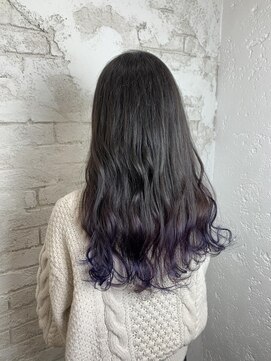 プライズ アイリス 池袋東口店(prize Iris) パープルグラデーション10代20代11000円