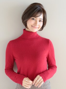 アフロート ギンザ(AFLOAT GINZA) 【小鳥居】シルキーベージュ大人可愛いボブショート前上がりボブ