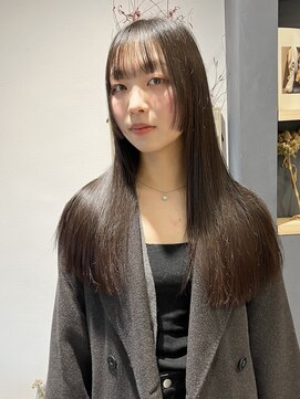 ラミエバイメルト 下北沢(lamie by melt) 村上/ぷつっとロング 顔まわりカット 姫カット 艶髪 20代 30代