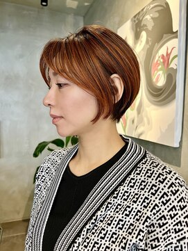 ブルックス ハイライト ショート ミニボブ  レイヤーボブ クールショート