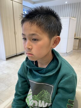 アッシュ 仙川店(Ash) キッズカット オシャレスポーツ刈り ソフトツーブロック