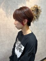 ヘアーワークス ボナ(HAIR WORKS bona.)&nbsp;ひし形ショート 小顔カット 髪質改善イヤリングカラー
