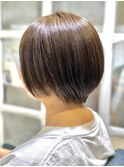 髪質改善縮毛矯正おすすめ透明感ショートボブ☆中橋