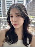 韓国ヘアくびれロングレイヤー小顔カットFU-05