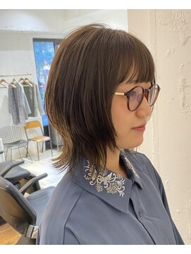 カウチ 板橋本町店(kauti) ナチュラルなウルフレイヤー×アッシュカラー