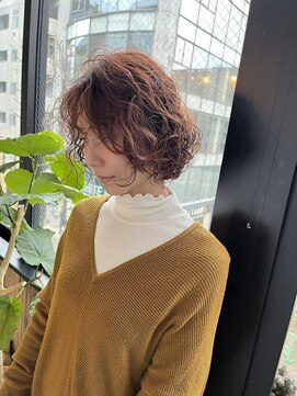 ビハインドザカーテン(BEHIND THE CURTAIN) ボブルフパーマ×くせ毛風プードルパーマ