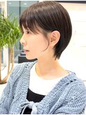 ショートヘアショートボブ縮毛矯正白髪ぼかし表参道青山30代