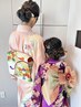 【親子で七五三プラン♪】お子様着付け＋親子ヘアセット ￥9000～