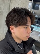 フィフスパーク(fifth PARK) 渋谷学生緩めシャドウパーマセンターパート社会人フェザーパーマ