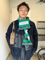 セントラル 三宮店(central)&nbsp;韓国マッシュスペインカールスパイキーショートブルーブラック