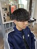 【学生限定】カット+波巻きスパイラルパーマ￥9600(平日9400)#メンズカット