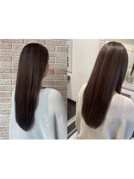 お客様一人ひとりの髪質に合わせて薬剤をセレクト♪種類豊富なので傷みにくく、パサつかない仕上がりに☆