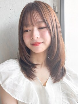 リヤン 表参道(lyann) 薄めバング艶感サイドバングデザインカラーモテ髪#509f0922