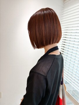 ロンドプロフィール 浦和(Lond profil) 顔まわりレイヤー外ハネ韓国風ヘア髪質改善浦和ボブ