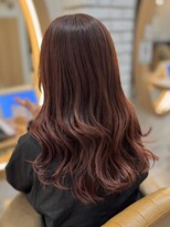 アドラーブル けやき通り店(adorable) 10代20代30代ピンクオレンジ艶感ヨシンモリくびれミディアム