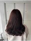 ピンクブラウンで上品ロングにチェンジ