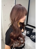 シェノン 表参道(CHAINON)&nbsp;表参道/着物ヘア/ダークアッシュ/ミディアムレイヤーカット/渋谷