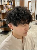 シャドウパーマ/メンズ/メンズパーマ/津田沼/フェザーショート