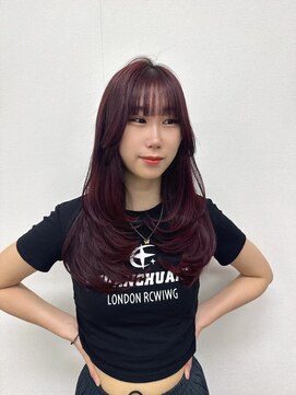 ザシェノンウメダ(THA CHAINON UMEDA) 着物ヘア/大人ガーリー/ダークアッシュ/似合わせカット/心斎橋