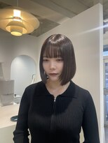 フィット ヒュー 千葉(fit hue) ミルクティーブロンド/ダークブルー/デジタルパーマ/千葉駅