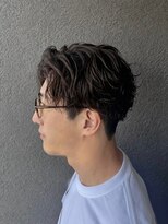 ヤスムラ(YASUMURA)&nbsp;センターパーマをアレンジ！    涼感ニュアンスパーマ