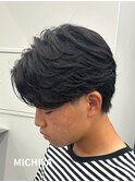 【王道フェザーパーマ】