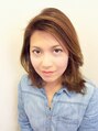 ディアー(Dear) ８：２の大胆な分け目でランク上の個性派ヘアーに。