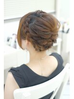 リサ 恵比寿(risa.)&nbsp;ボブヘアの編み込みアップ