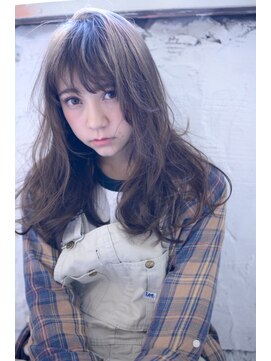 ミラバイグリーン(Mira by green) 透け感☆olive ash Long