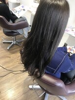 パティオンツー(PATIONN2)&nbsp;グレージュ ブルージュ 透明感 ツヤ感 暗髪 ロングヘア 表参道