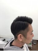 ツーブロック七三パート