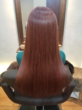 シェルビー 新宿(SHELBe) うる艶×ピンクベージュ[新宿/髪質改善/白髪染め/ヘッドスパ]